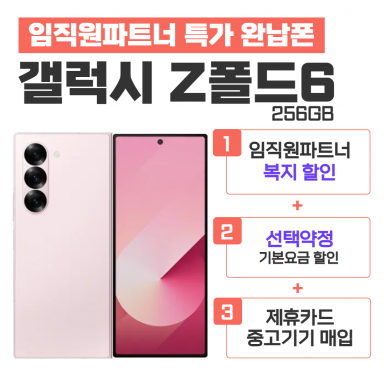 [선택약정] 갤럭시 Z 폴드6 256G