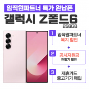 [공시지원금] 갤럭시 Z 폴드6 256G