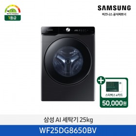 [삼성][25kg] 삼성 AI 세탁기 25KG 블랙캐비어 [WF25DG8650BV] 4월